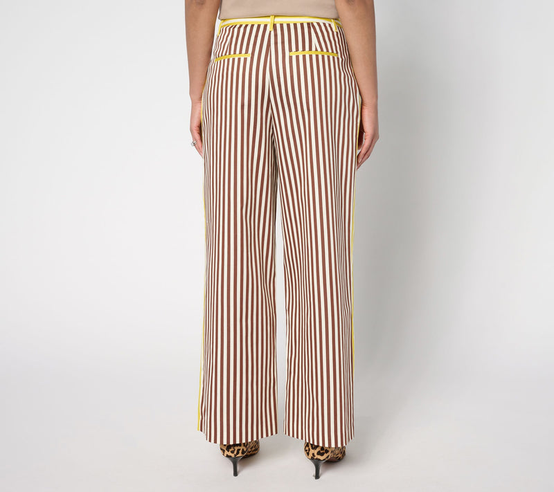 Carla Rockmore Collection Petite Mixed Stripe Trouser — View 3