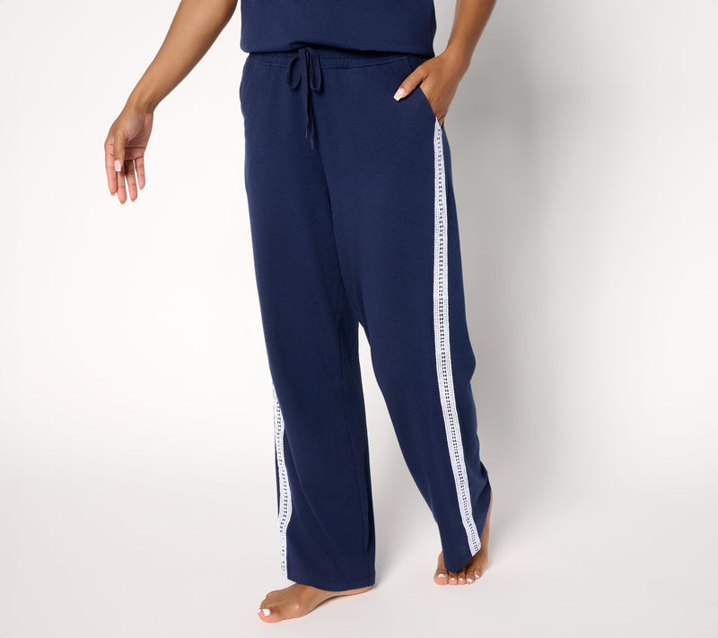 Cuddl Duds Cottonwear+ Straight Leg Lounge Pant — View 7