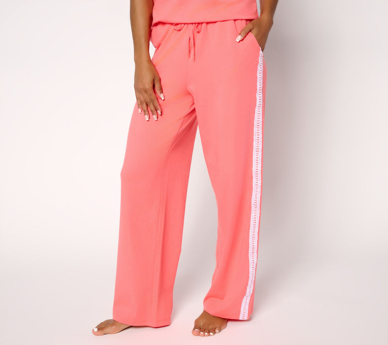 Cuddl Duds Cottonwear+ Straight Leg Lounge Pant — View 9