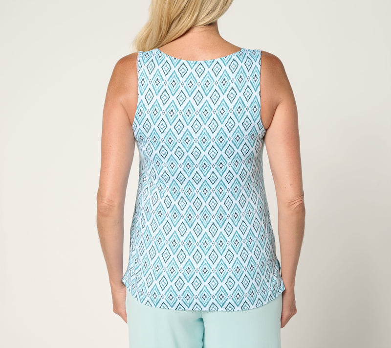 Cuddl Duds Flexwear Tank with Built-in Shelf Bra — View 11