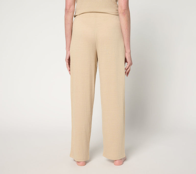 Cuddl Duds Slub Knit Straight Leg Lounge Pant — View 11