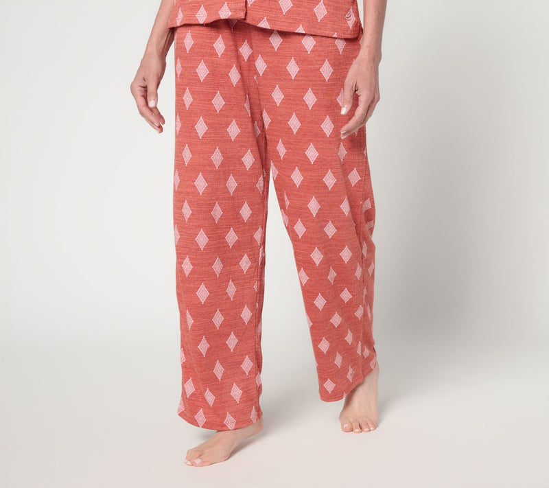 Cuddl Duds Slub Knit Straight Leg Lounge Pant — View 7