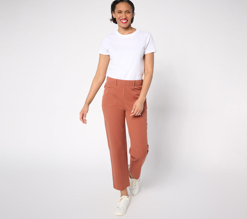 AnyBody Regular All-Stretch Twill Straight Leg Ankle Pants — View 17