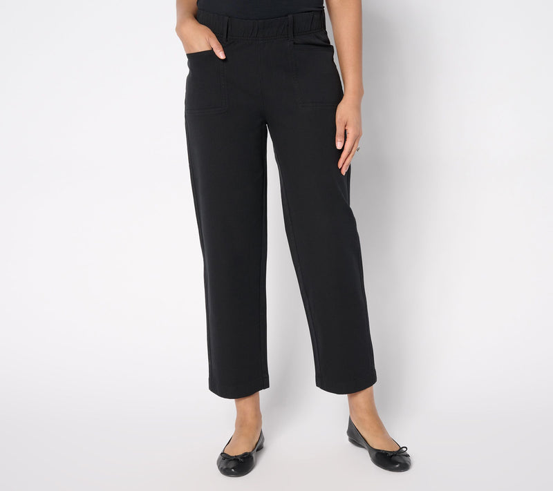AnyBody Regular All-Stretch Twill Straight Leg Ankle Pants — View 5