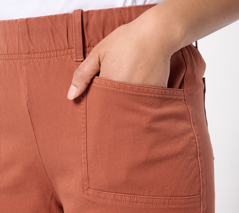 AnyBody Regular All-Stretch Twill Straight Leg Ankle Pants — View 18