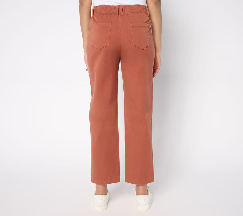 AnyBody Regular All-Stretch Twill Straight Leg Ankle Pants — View 16