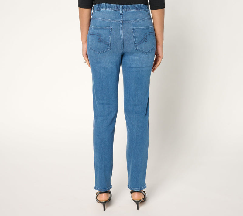 Women with Control Regular Contour Curves Straight Leg Jeans — View 10