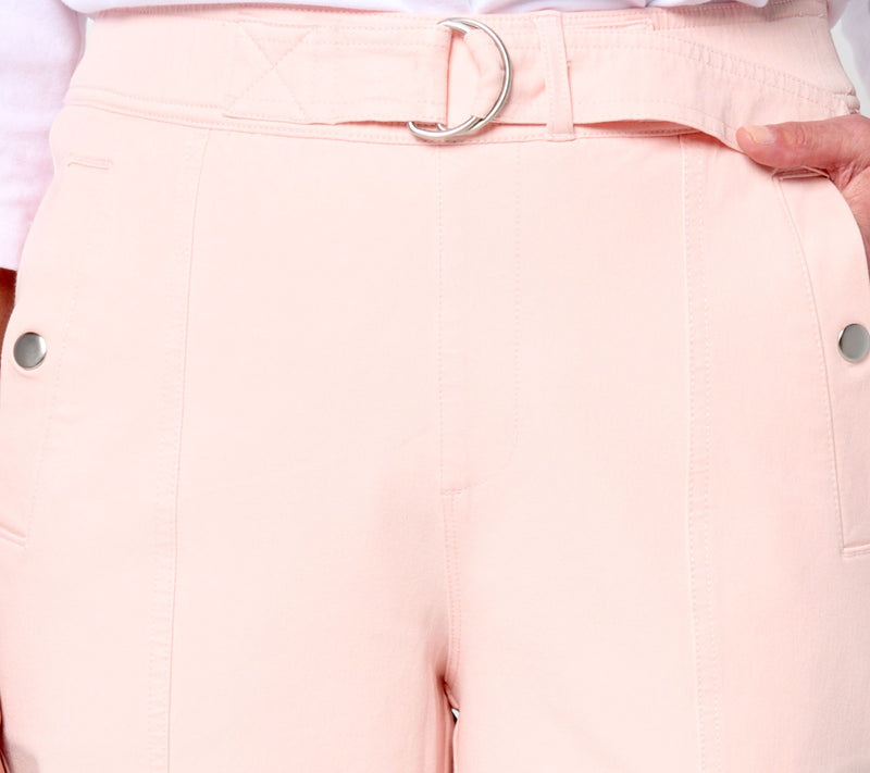 AnyBody Tall All-Stretch Twill Tapered Pants with Faux D-Ring Belt — View 6