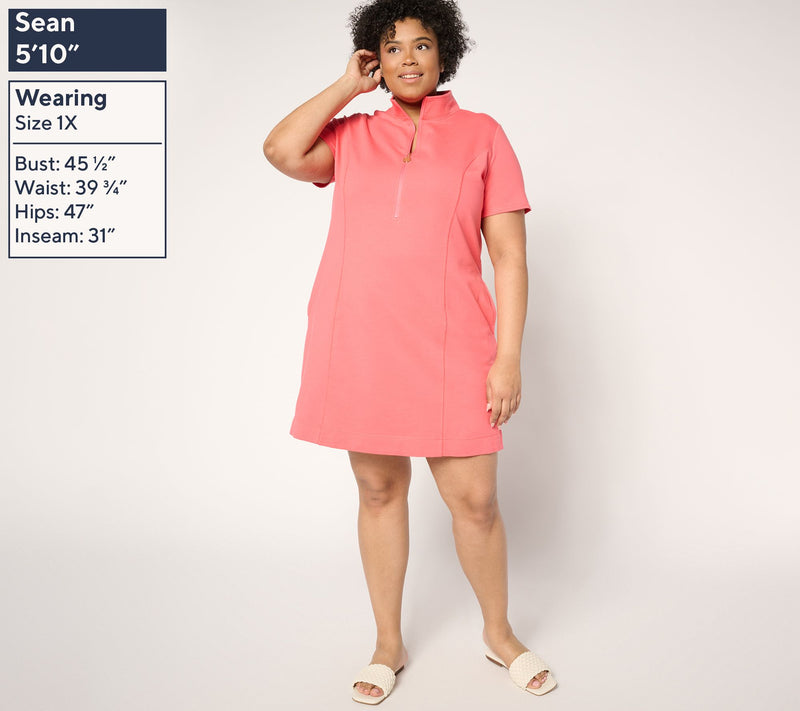 Belle by Kim Gravel Court to Resort Zip Up Sport Dress — View 10