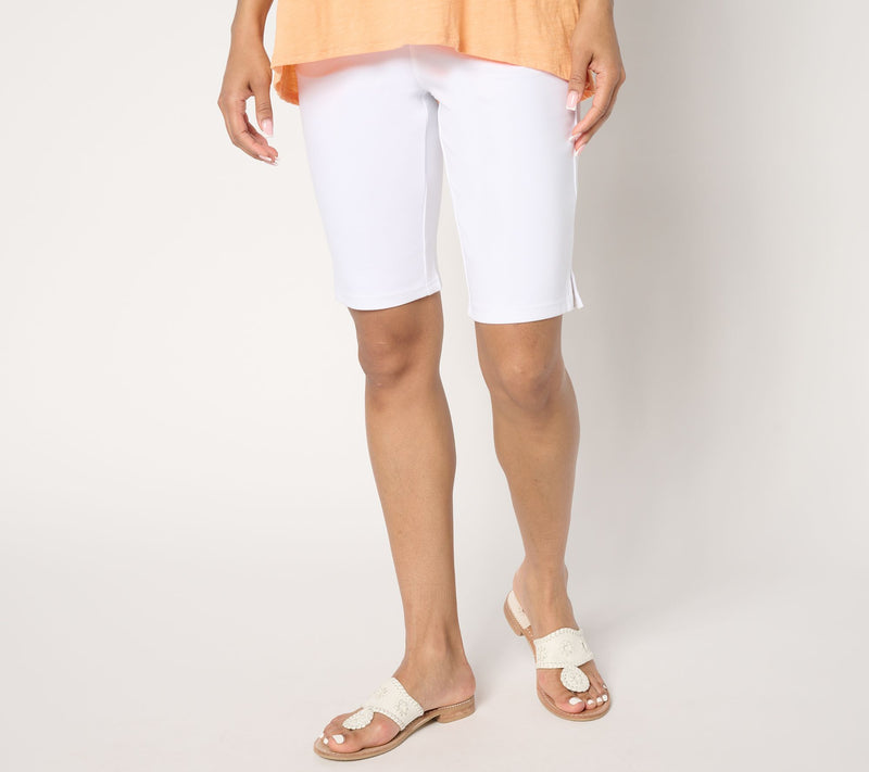 Belle by Kim Gravel Ponte 5 Pocket 11" Bermuda Shorts — View 13