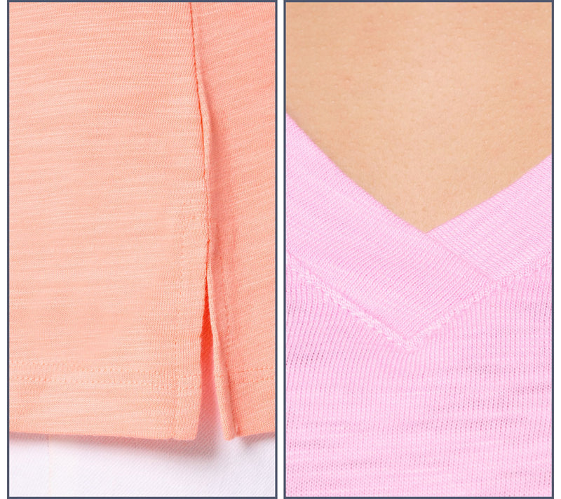 Belle by Kim Gravel Slub Knit Set of 2 V-Neck Tanks — View 6