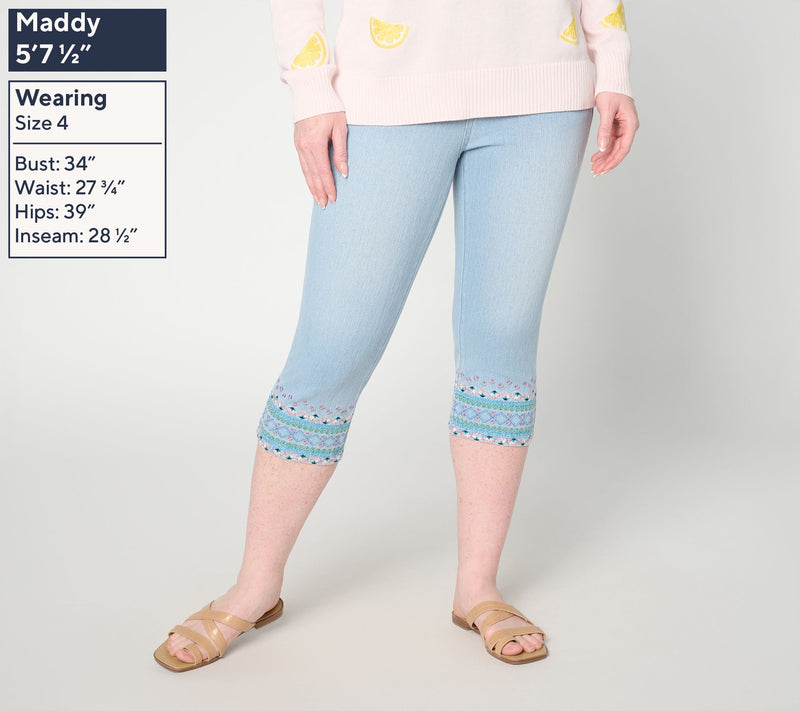 Belle Boho by Kim Gravel Petite Flexibelle Boho Moment Capris — View 4
