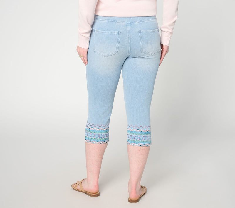 Belle Boho by Kim Gravel Petite Flexibelle Boho Moment Capris — View 5