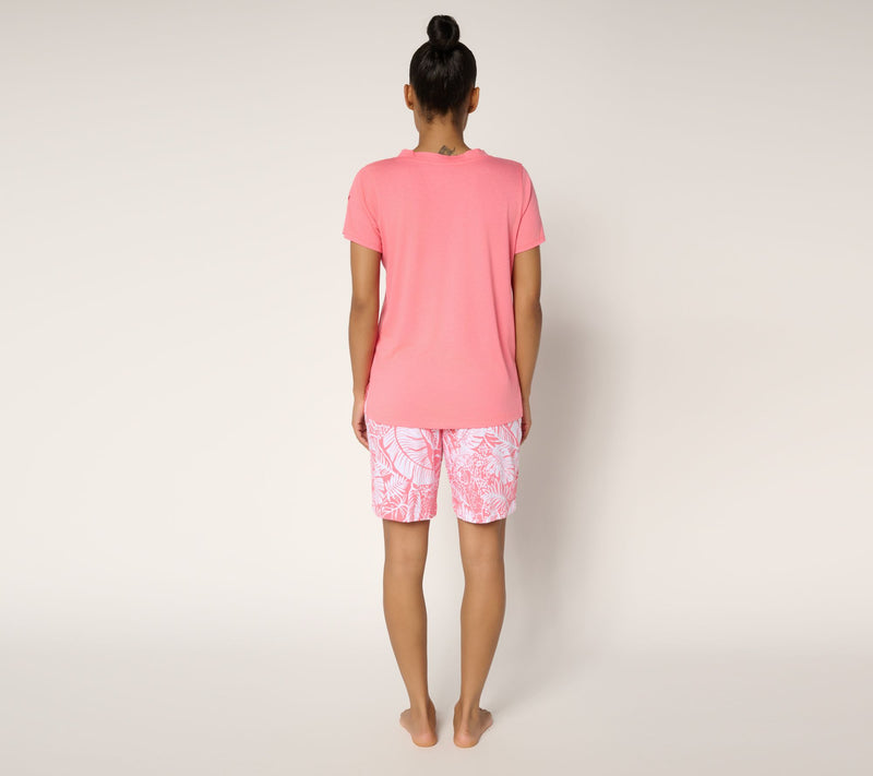 Carole Hochman Bermuda Short and T-Shirt Pajama Set — View 11