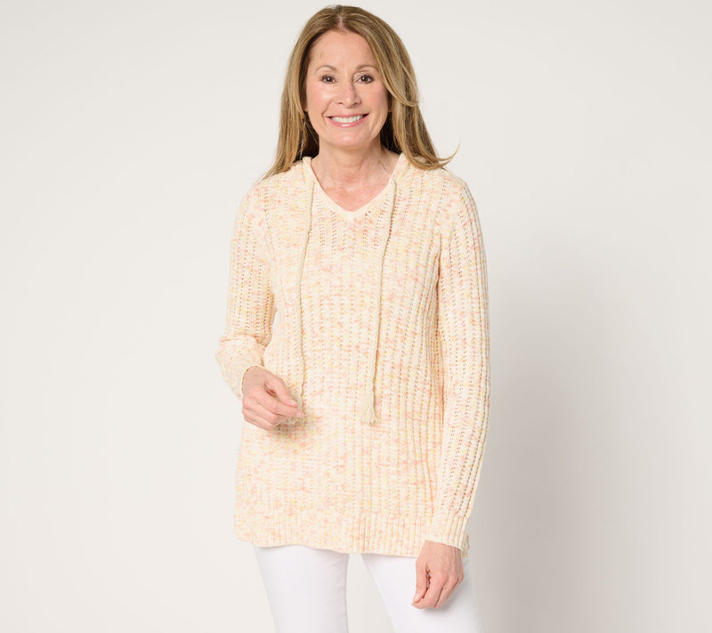 Belle Boho by Kim Gravel Rainbow Yarn Braided Tassel Hoodie — View 2