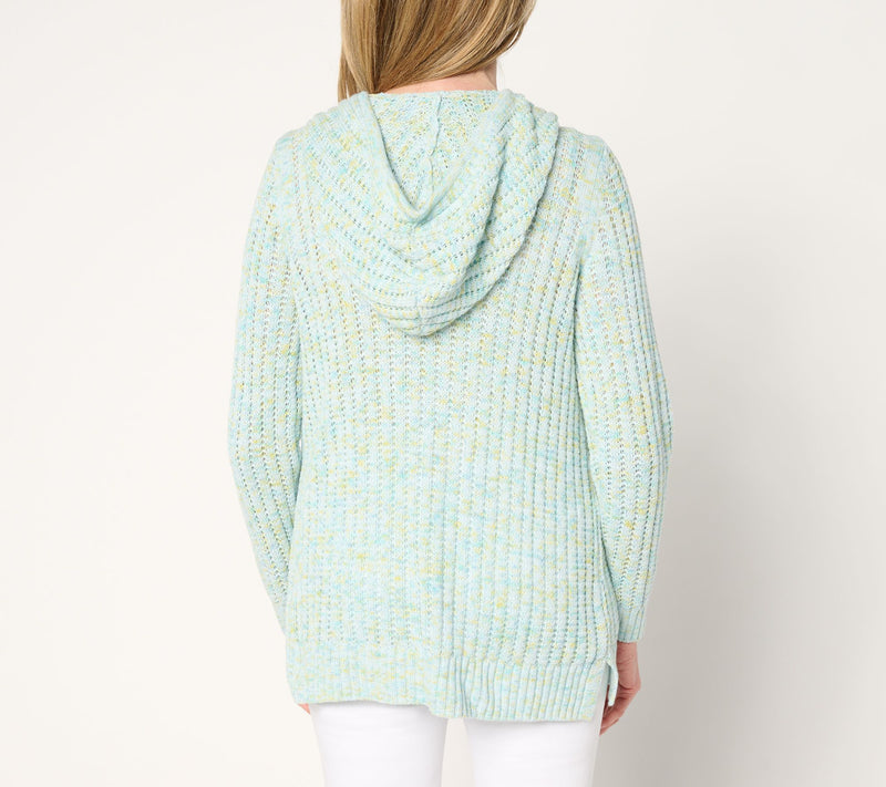 Belle Boho by Kim Gravel Rainbow Yarn Braided Tassel Hoodie — View 8