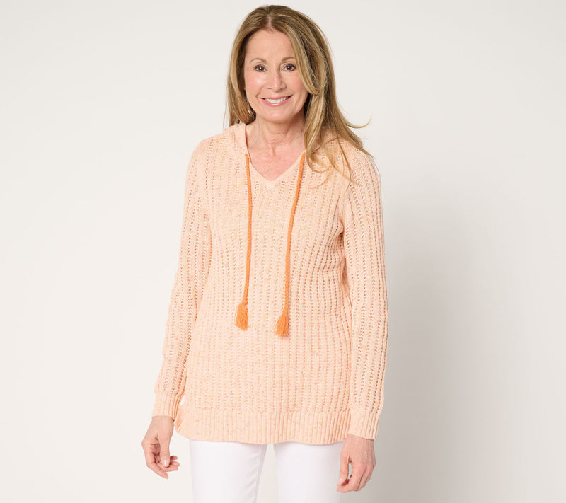 Belle Boho by Kim Gravel Rainbow Yarn Braided Tassel Hoodie — View 4