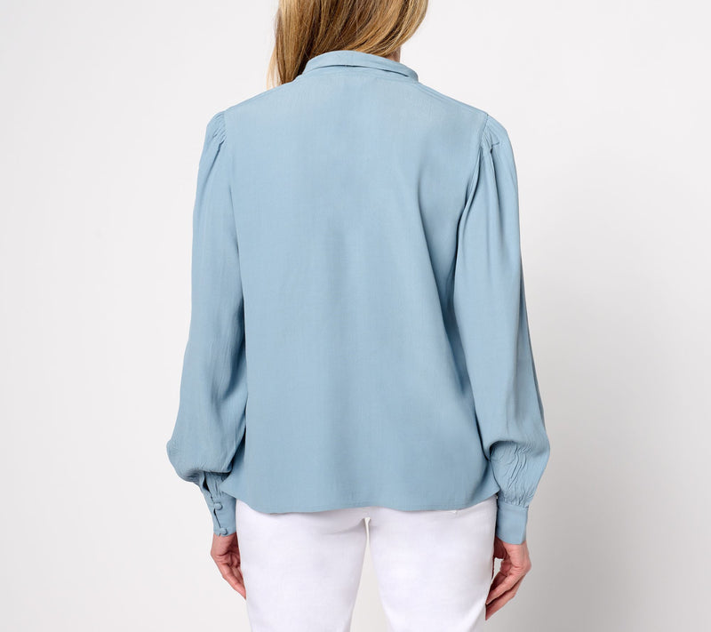 Me by Jennie Garth Petra Tie Blouse — View 3