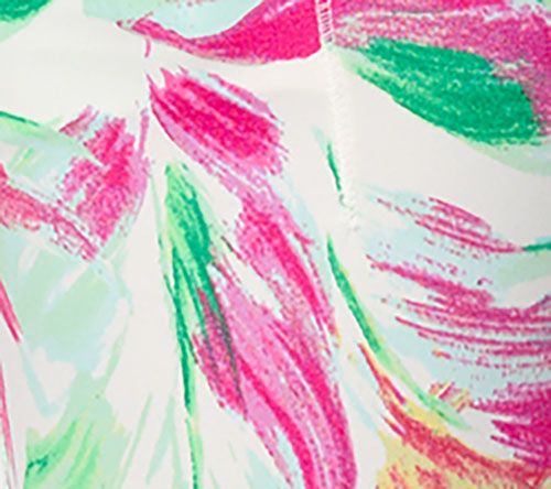Belle Body by Kim Gravel Regular Watercolor Palm Crop Joggers — View 7