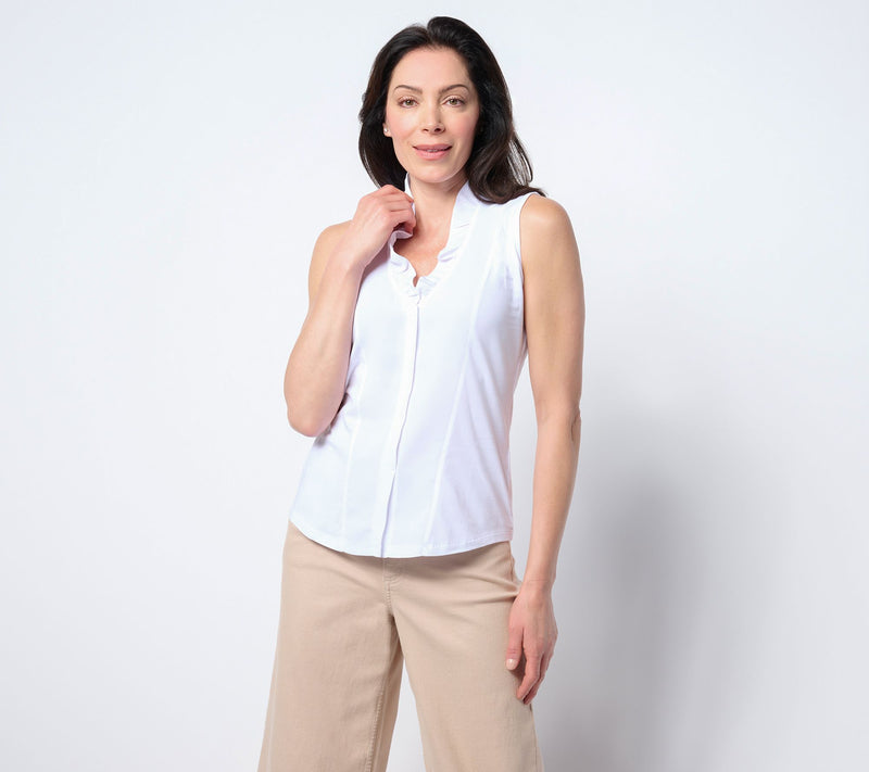 NIC+ZOE Ruffled Around Tank — View 11