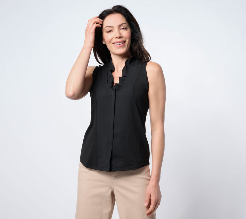 NIC+ZOE Ruffled Around Tank — View 13