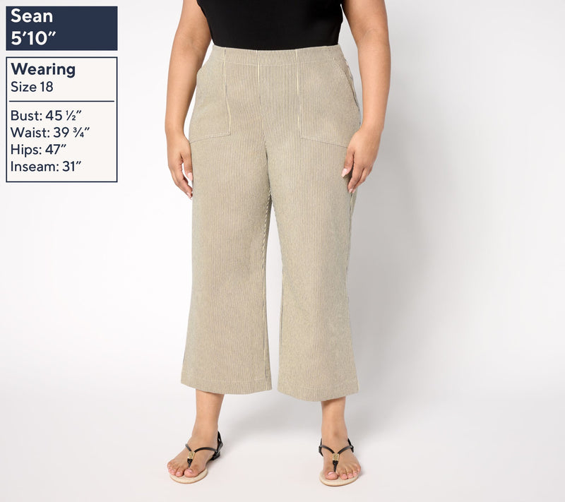 NIC+ZOE All Day Stripe Wide Leg Jean — View 2