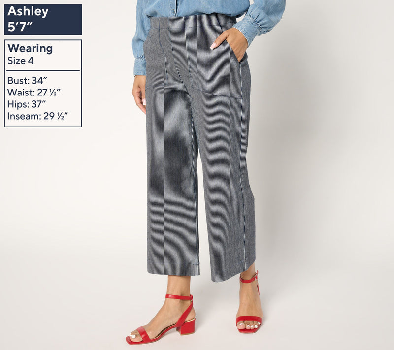 NIC+ZOE All Day Stripe Wide Leg Jean — View 3