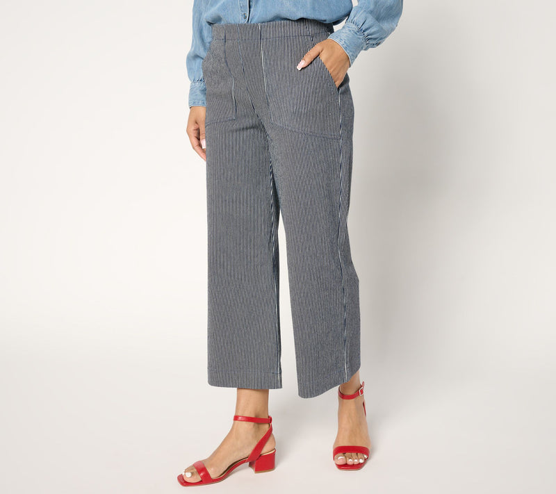 NIC+ZOE All Day Stripe Wide Leg Jean — View 10