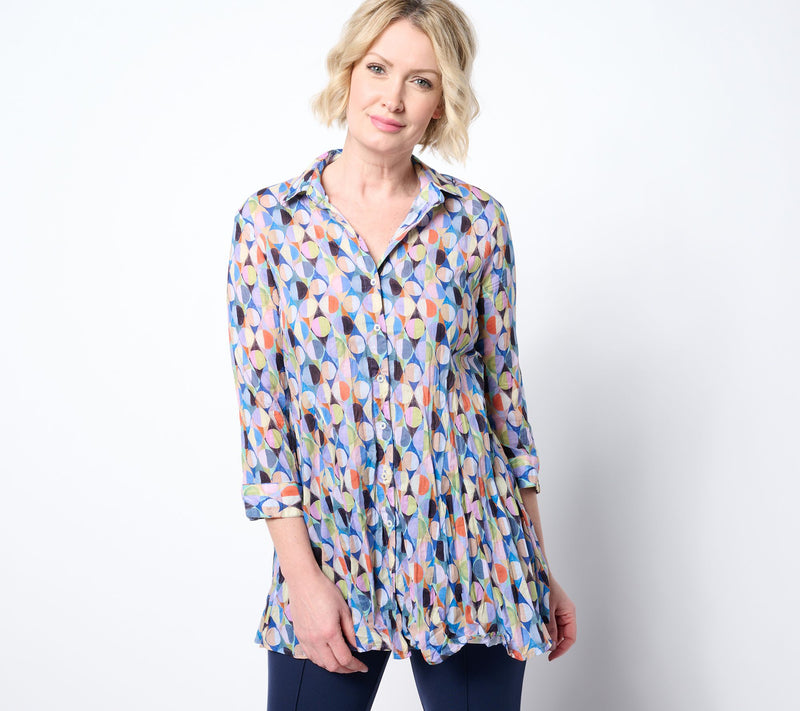 NIC+ZOE Long Crinkle Shirt — Main view
