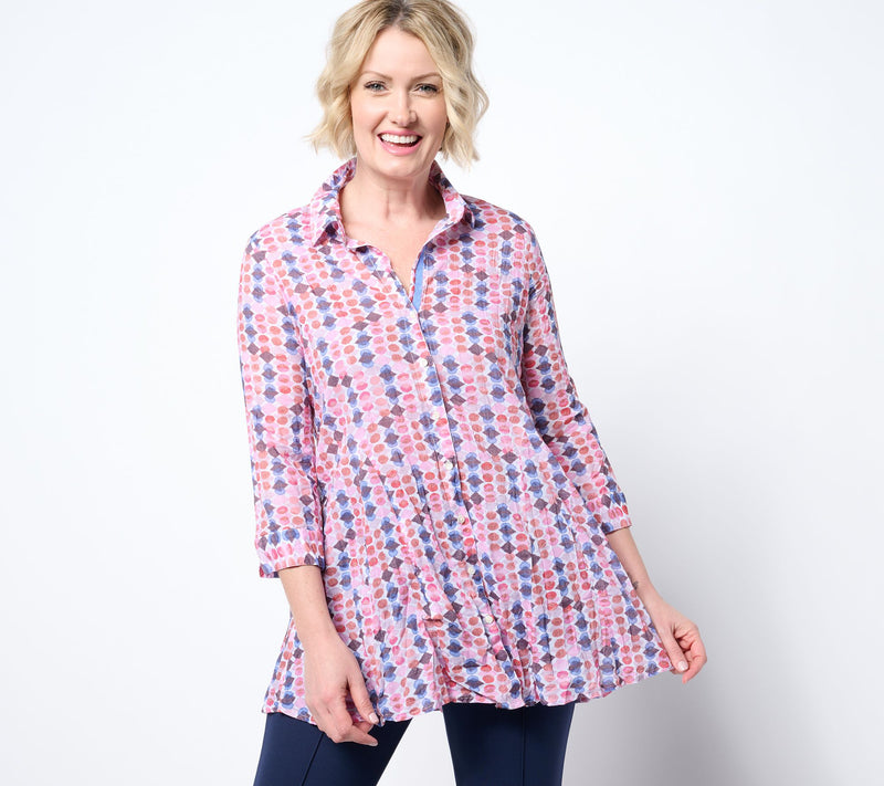NIC+ZOE Long Crinkle Shirt — View 11