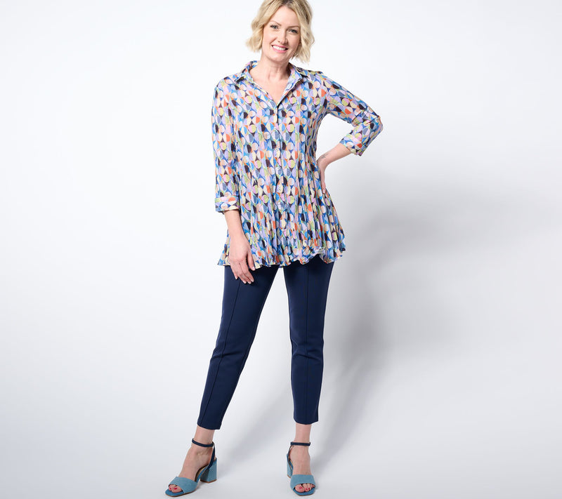 NIC+ZOE Long Crinkle Shirt — View 4