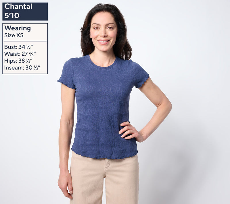 NIC+ZOE Lace Knit T-Shirt — View 2