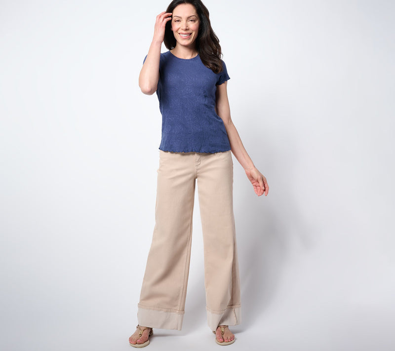 NIC+ZOE Lace Knit T-Shirt — View 4