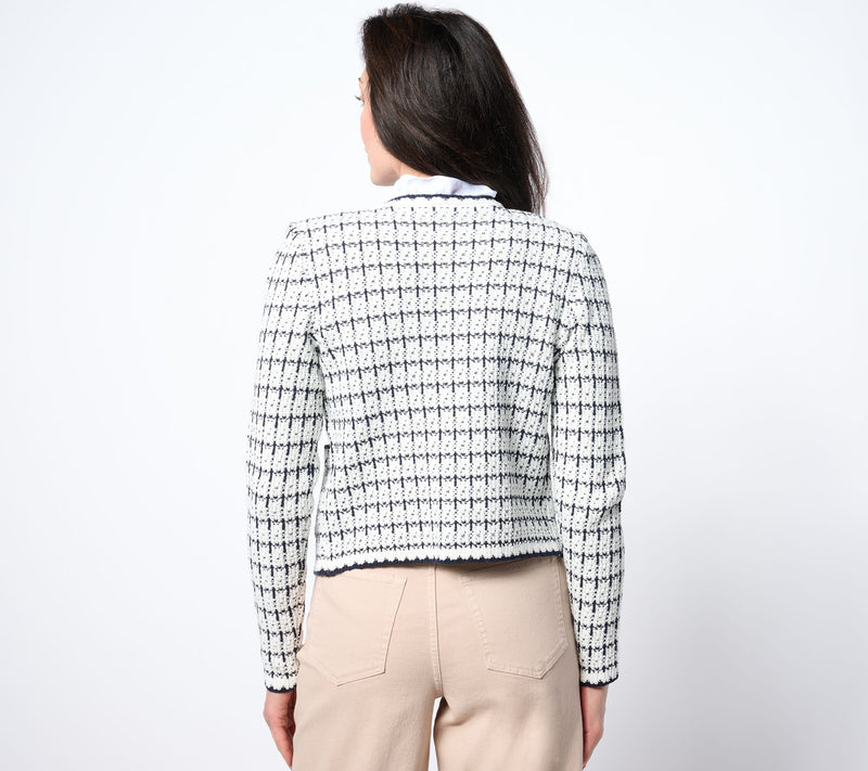 NIC+ZOE Mixed Up Sweater Jacket — View 6
