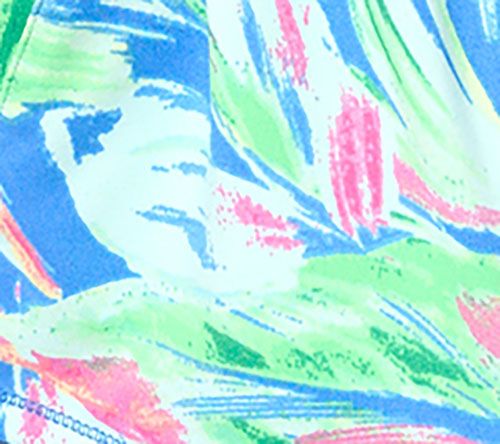 Belle Body By Kim Gravel Watercolor Palm Athletic Zip Jacket — View 2