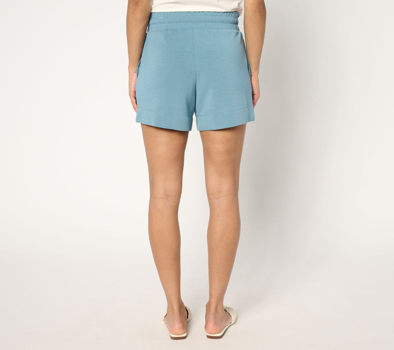 Belle by Kim Gravel ScubaLuxe Sunset Hues 5" Wide Hem Short — View 4