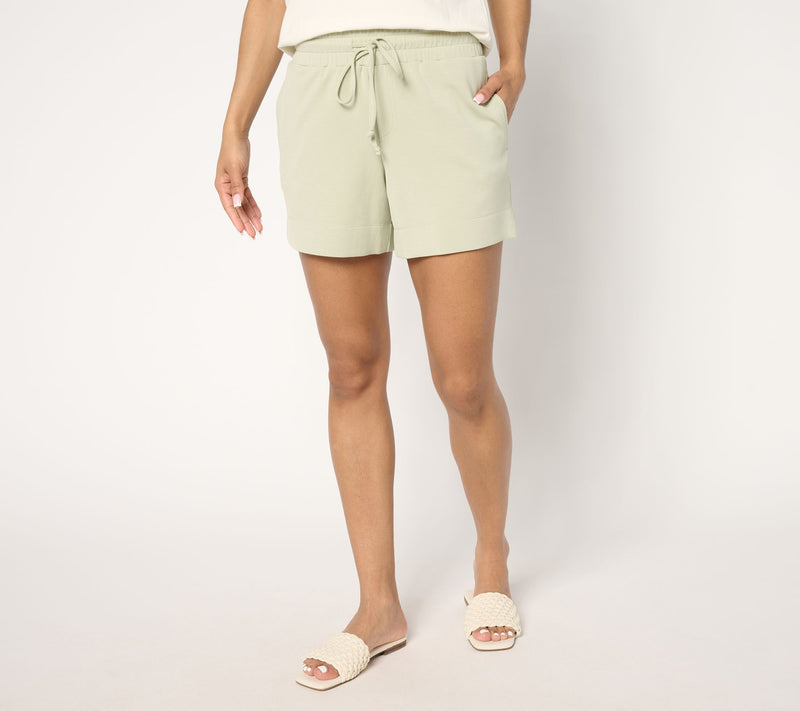 Belle by Kim Gravel ScubaLuxe Sunset Hues 5" Wide Hem Short — View 18