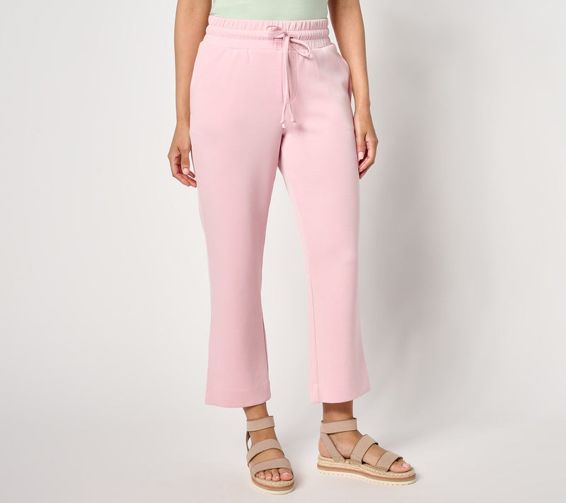 Belle by Kim Gravel Regular ScubaLuxe Sunset Hues Crop Pants — View 3