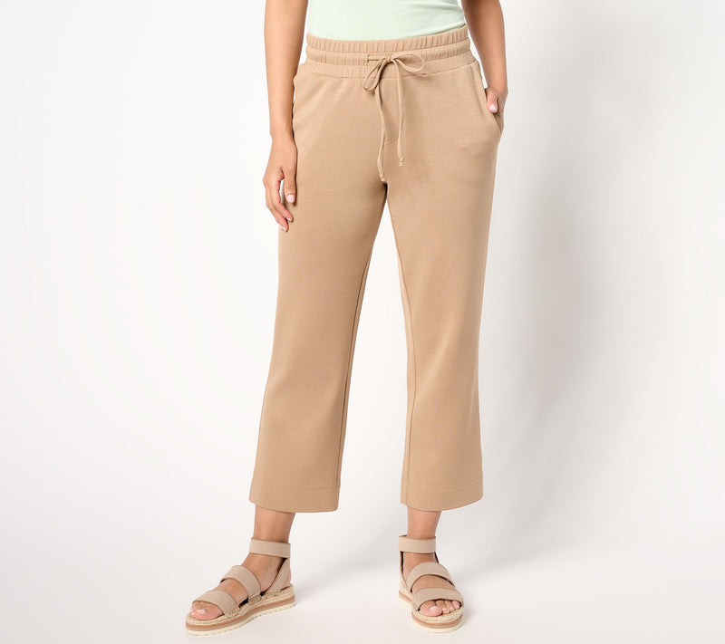Belle by Kim Gravel Regular ScubaLuxe Sunset Hues Crop Pants — View 11