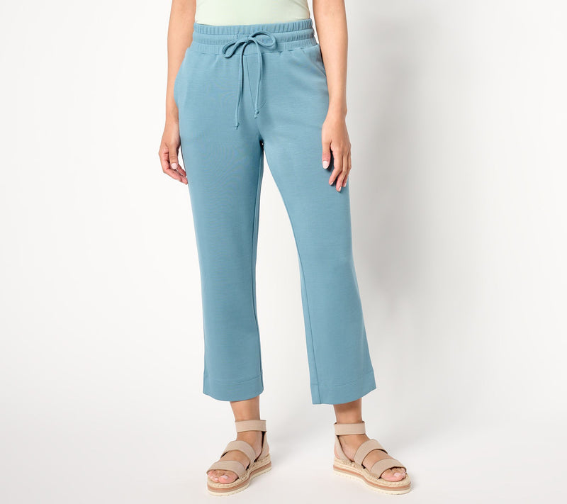 Belle by Kim Gravel Petite ScubaLuxe Sunset Hues Crop Pants — View 8
