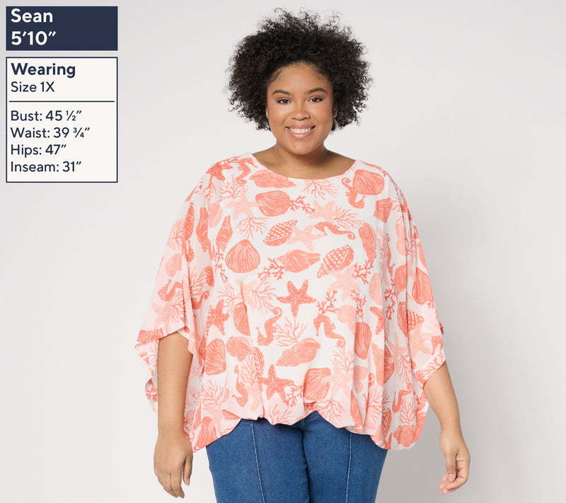 Belle Beach by Kim Gravel Cute as Shell Bubble Top — View 2