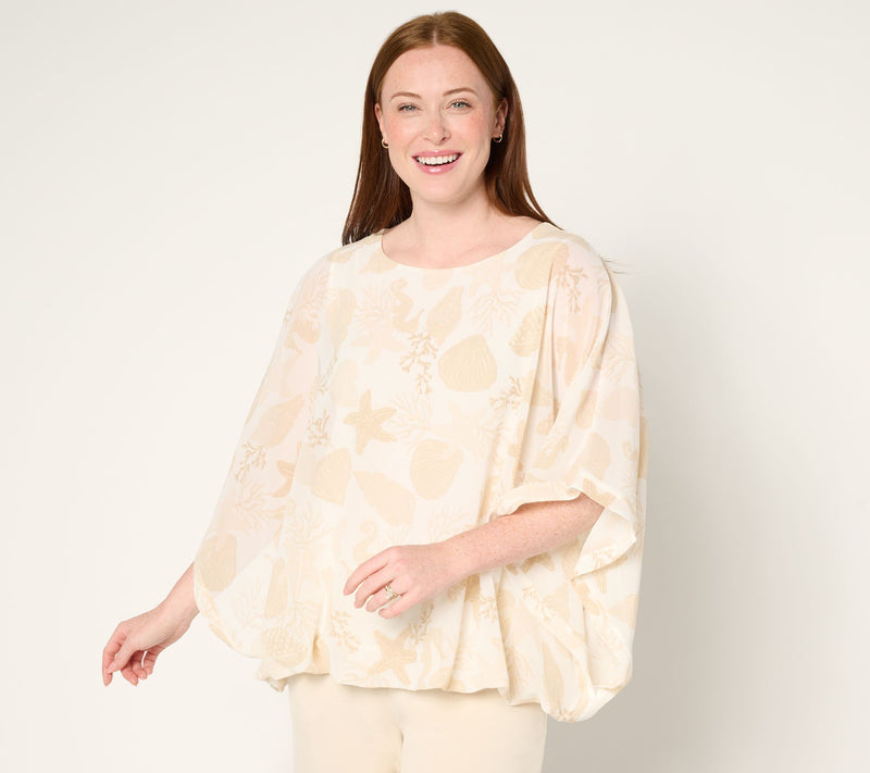 Belle Beach by Kim Gravel Cute as Shell Bubble Top — View 14