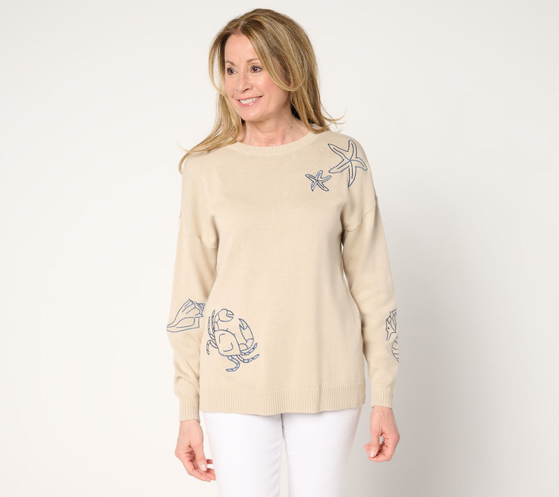 Belle Beach by Kim Gravel Sea la Vie Sketch Sweater — View 12