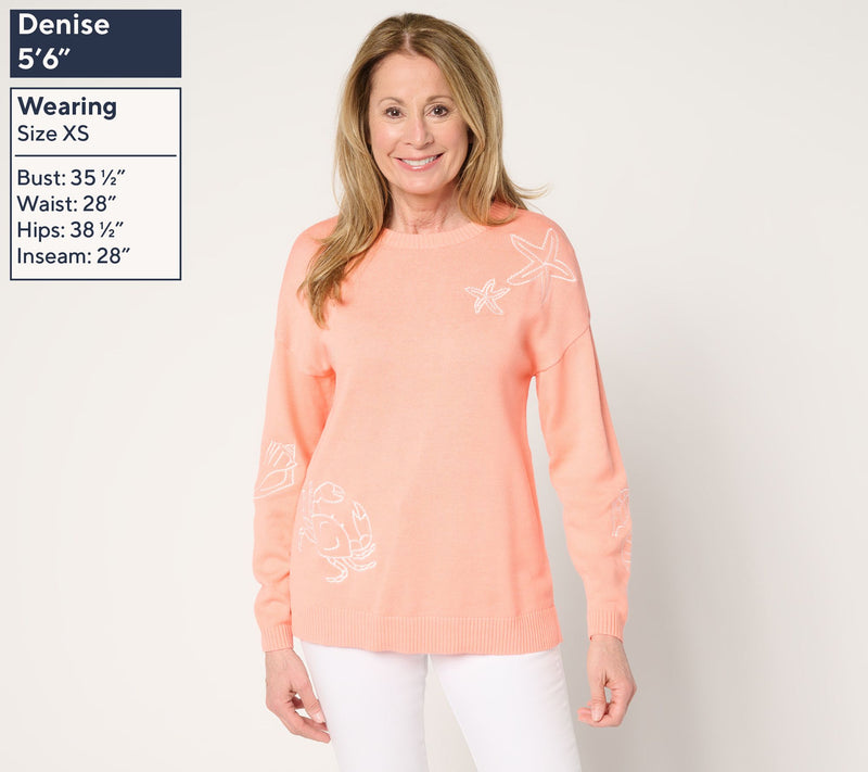 Belle Beach by Kim Gravel Sea la Vie Sketch Sweater — View 3