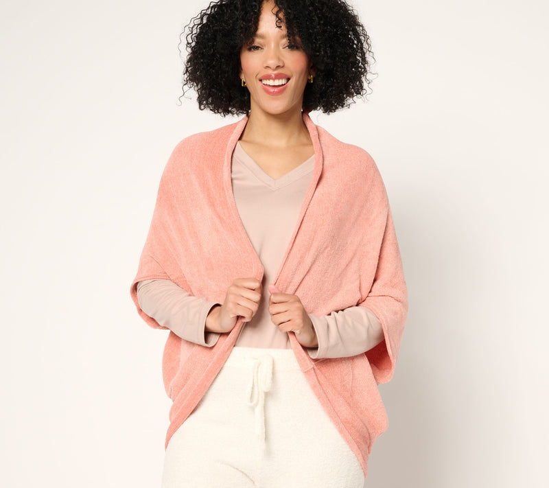 Barefoot Dreams CozyChic Ultra Lite Pointelle Cocoon Cardigan — View 11