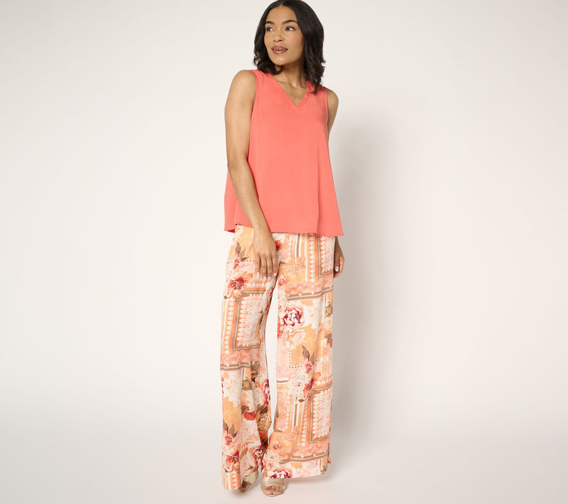 Women with Control Rayon Blend V-Neck Tank Top — View 5