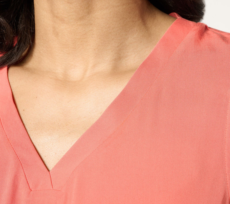 Women with Control Rayon Blend V-Neck Tank Top — View 6