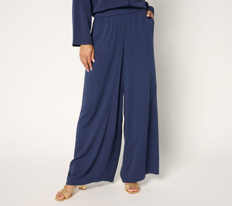 Women with Control Regular Rayon Blend Palazzo Pants — View 14