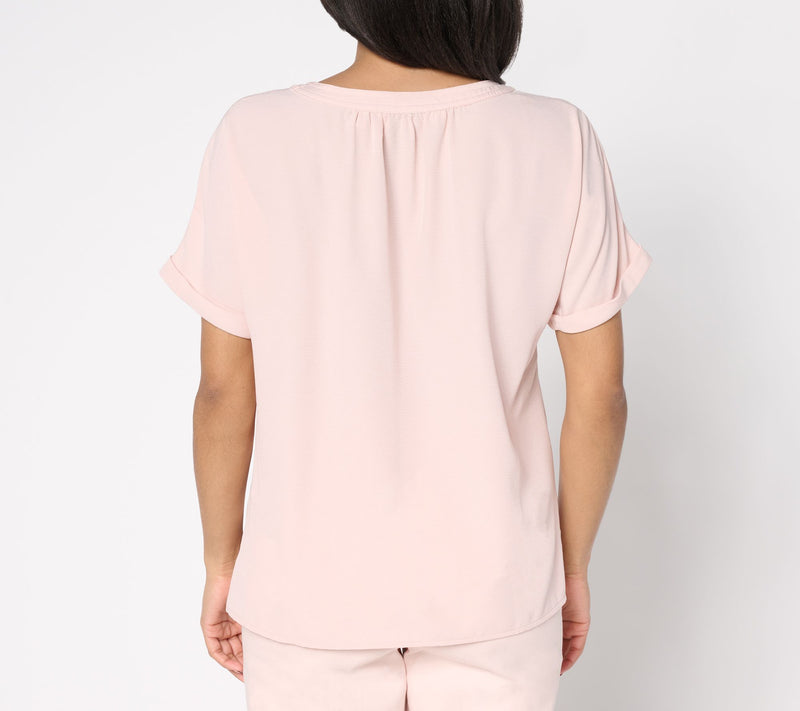 BEAUTIFUL by Lawrence Zarian Floral Printed Dolman Sleeve Top — View 4