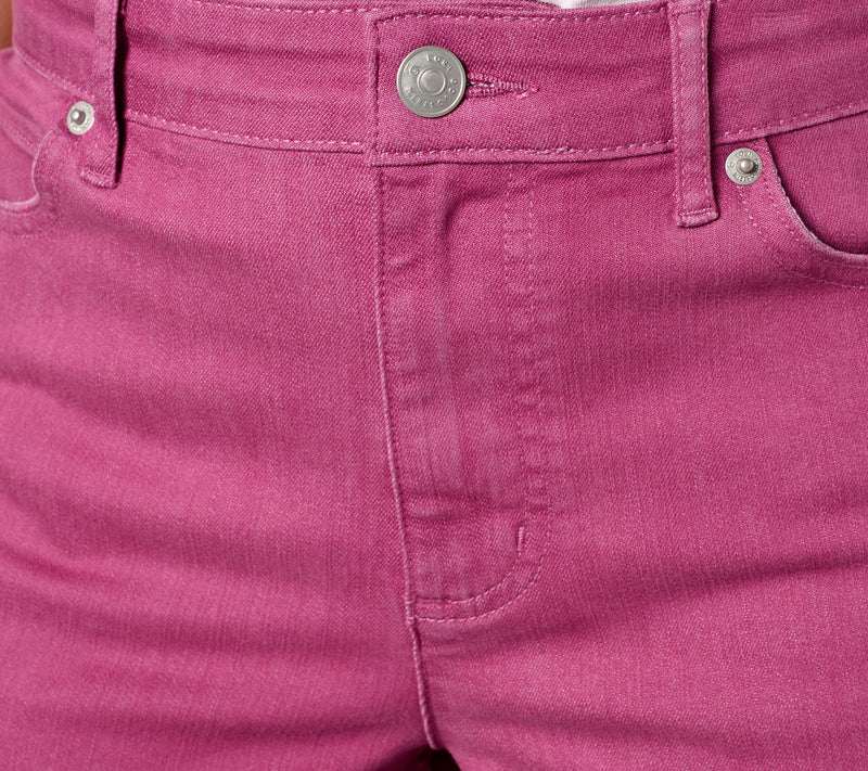 LOGO by Lori Goldstein Regular Wide Leg Crop Jeans — View 6